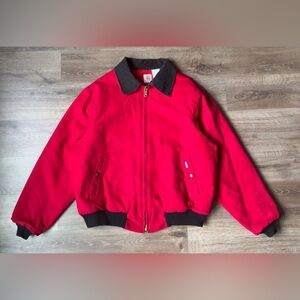 🇺🇸 Rare 1990 OG JQ160 Carhartt Santa Fe Jacket Red XXL ✅ USA Union Made